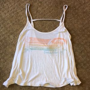 Venice beach white tank top